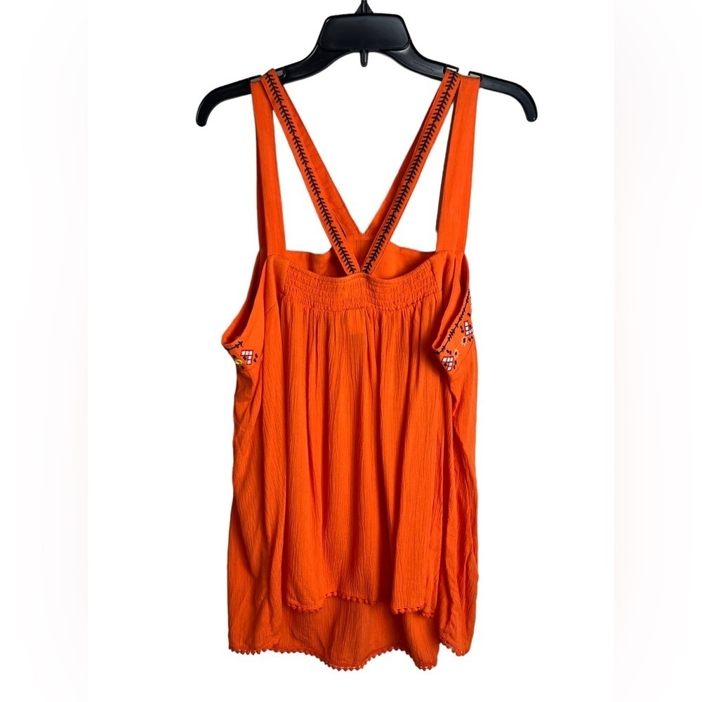 Torrid Embroidered Gauze V-Strap Tank Top 2X - Picture 7 of 10
